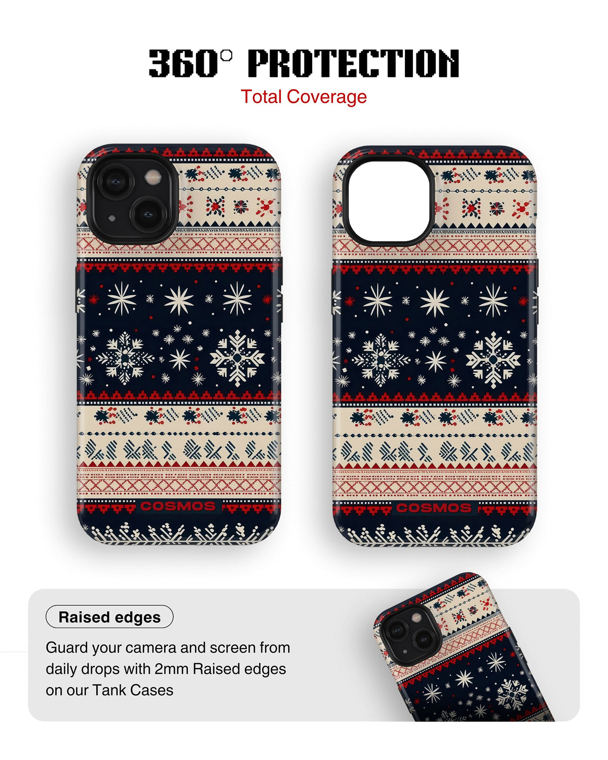 iPhone 14 Tank Case | Textures (Snowfall Classic)