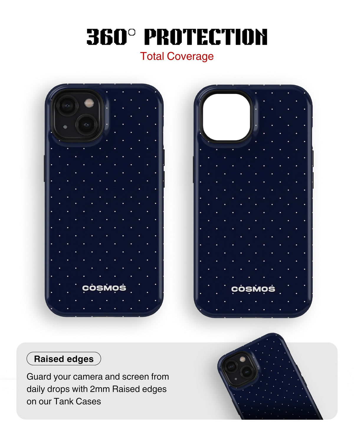 iPhone 13 Tank Case | Textures (Starlight Navy)