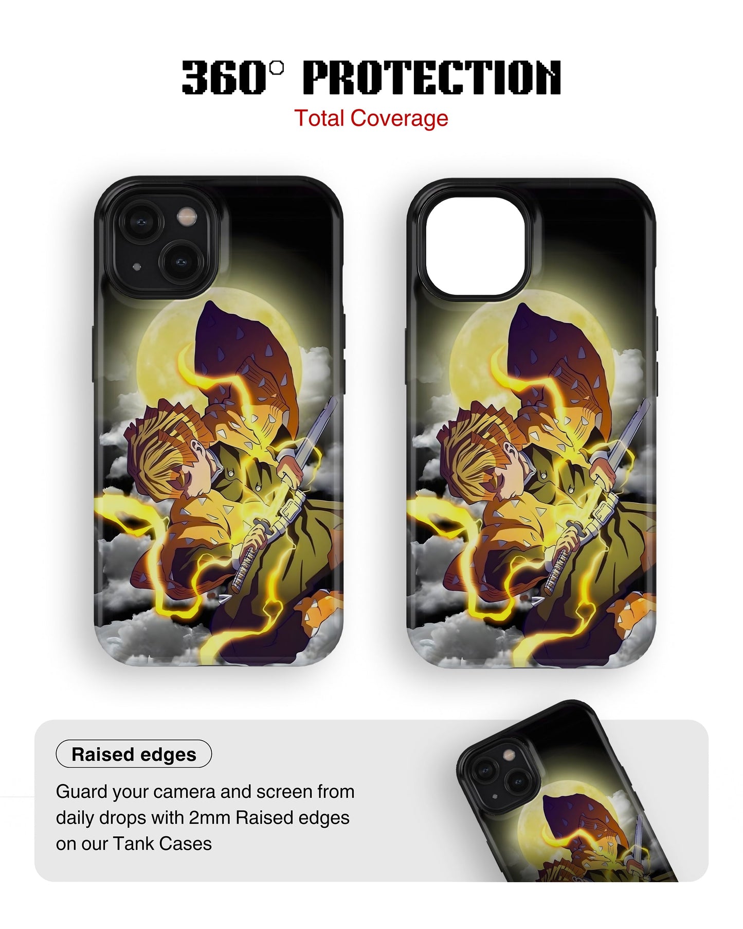 iPhone 15 Plus Tank Case | Anime (Thunder Blade)