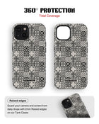 iPhone 14 Plus Tank Case | Textures (Vintage Mosaic)