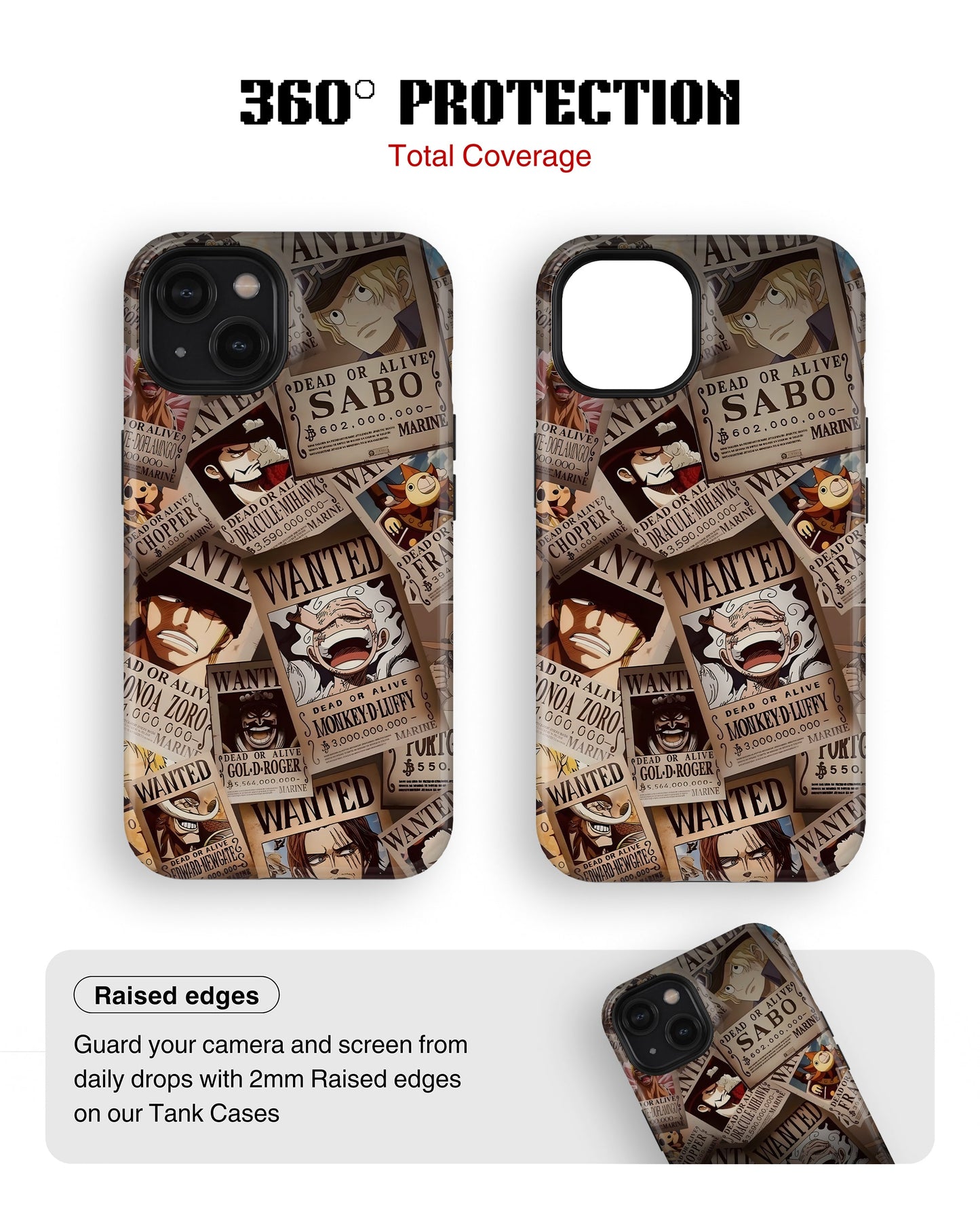 iPhone 14 Tank Case | Anime (Wanted Luffy)