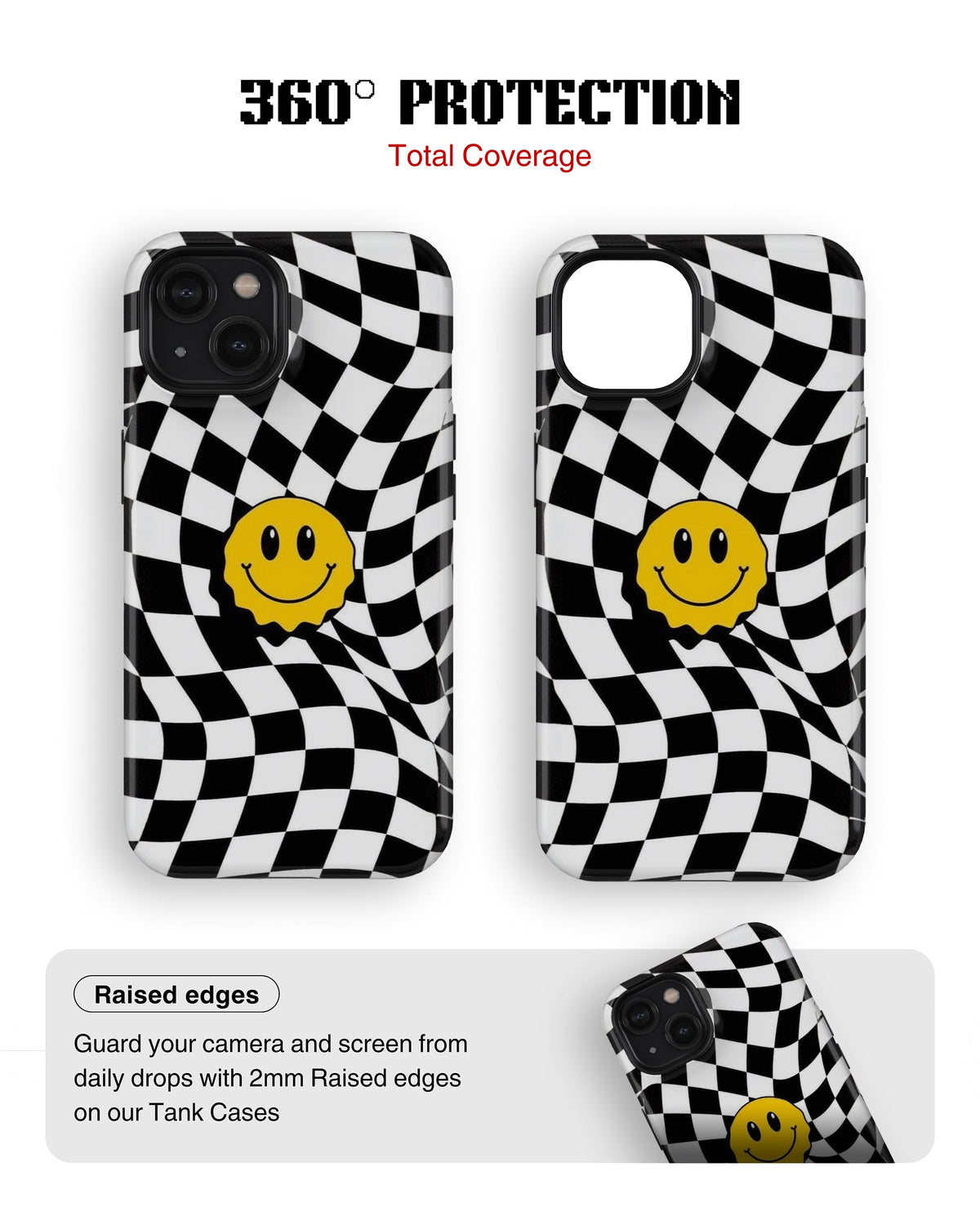 iPhone 14 Plus Tank Case | Modernism (Warped Smile)