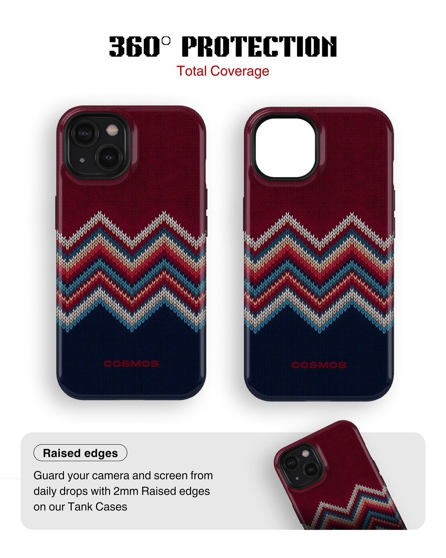 iPhone 13 Mini Tank Case | Textures (Winter Chevron)