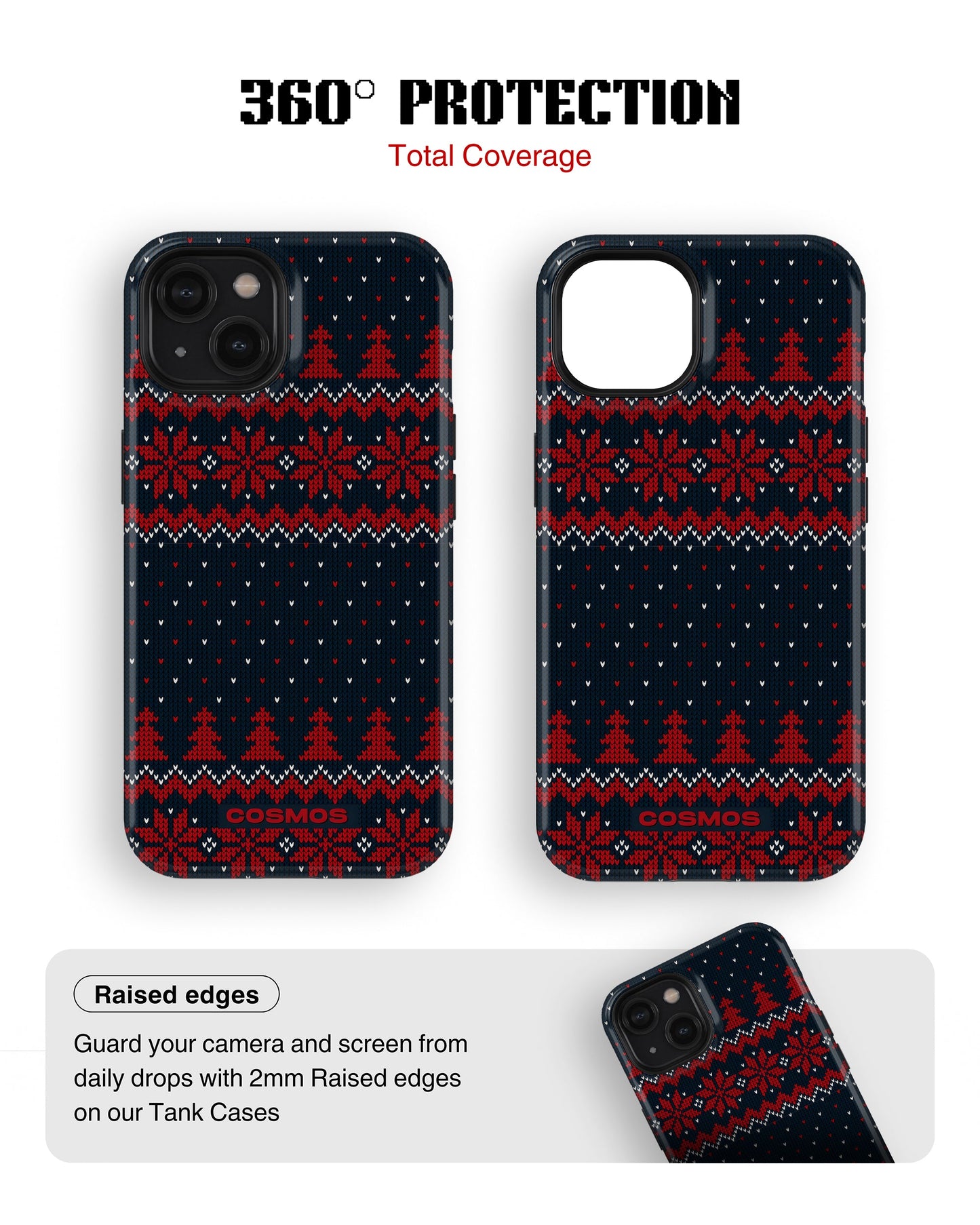 iPhone 13 Mini Tank Case | Textures (Winter Pines)