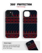 iPhone 15 Tank Case | Textures (Winter Pines)