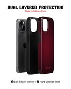 Samsung Galaxy S25 Ultra Tank Case | Textures (Burgundy Fade)