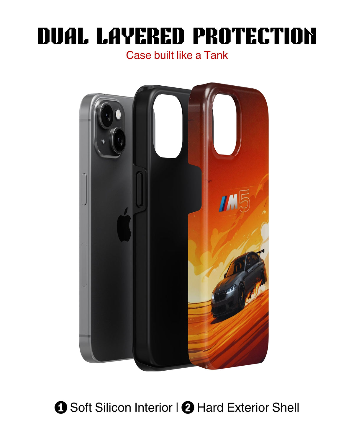 Samsung Galaxy S24 Tank Case | Sports Car (Burning M)