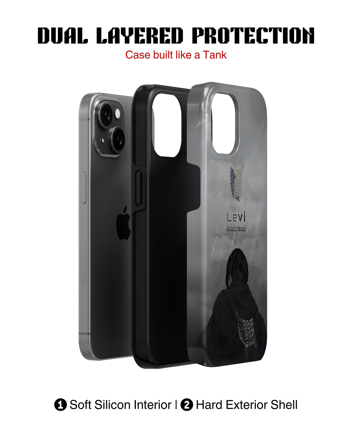iPhone 13 Tank Case | Anime (Captain Levi)