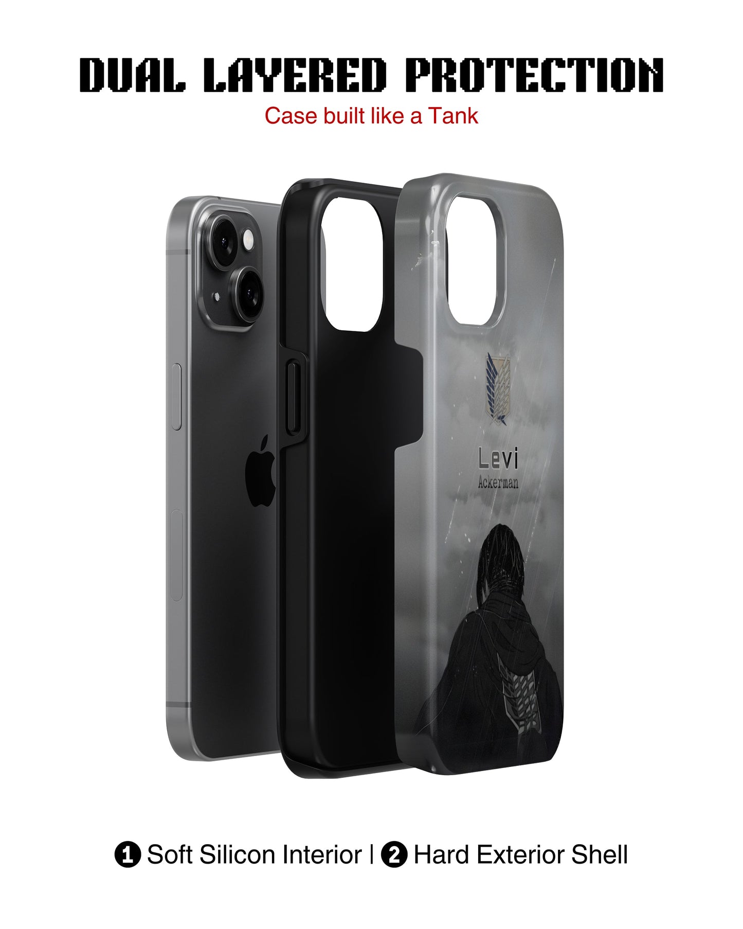 iPhone 13 Tank Case | Anime (Captain Levi)