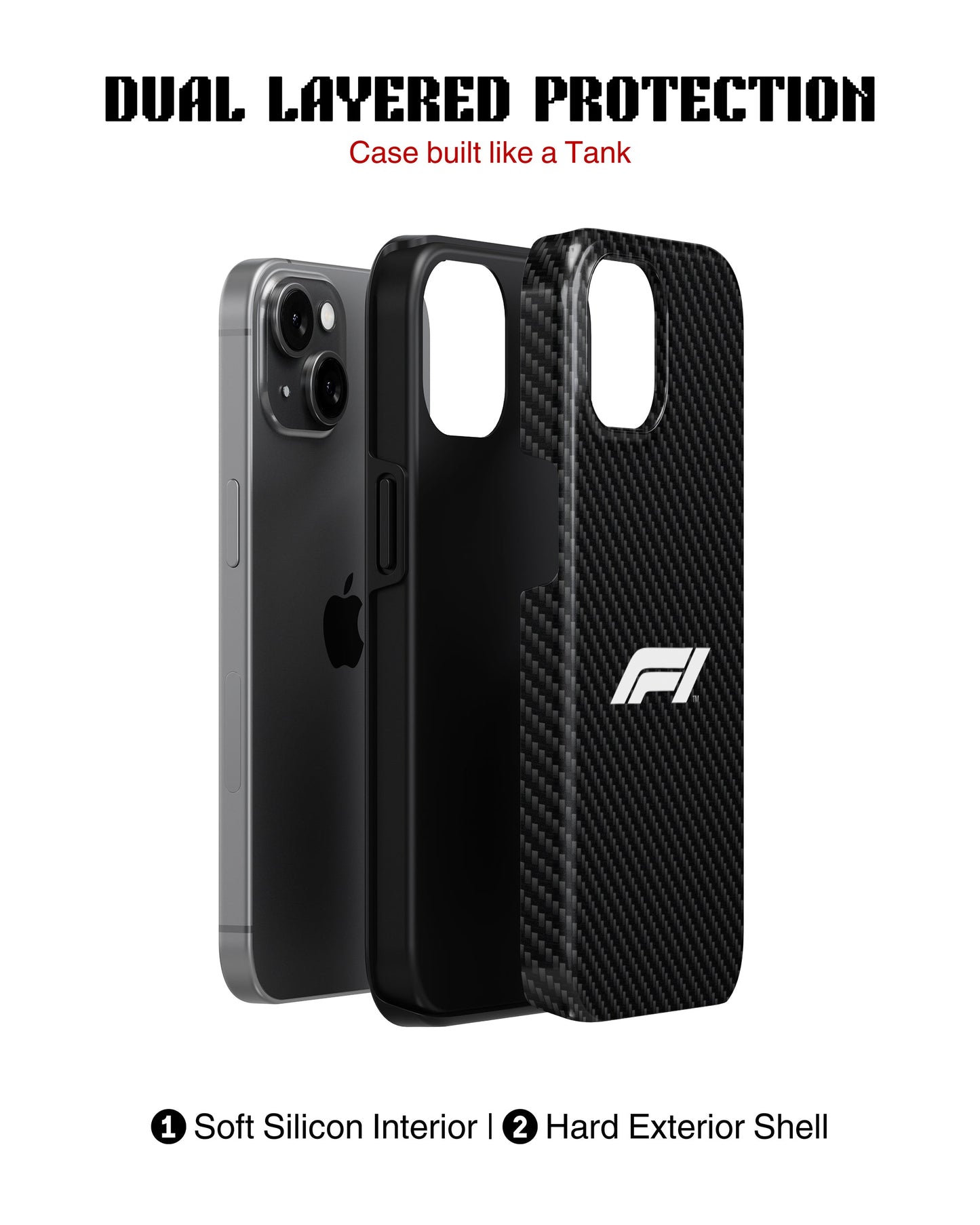 Samsung Galaxy S23 Plus Tank Case | Formula 1 (Carbon Grid)