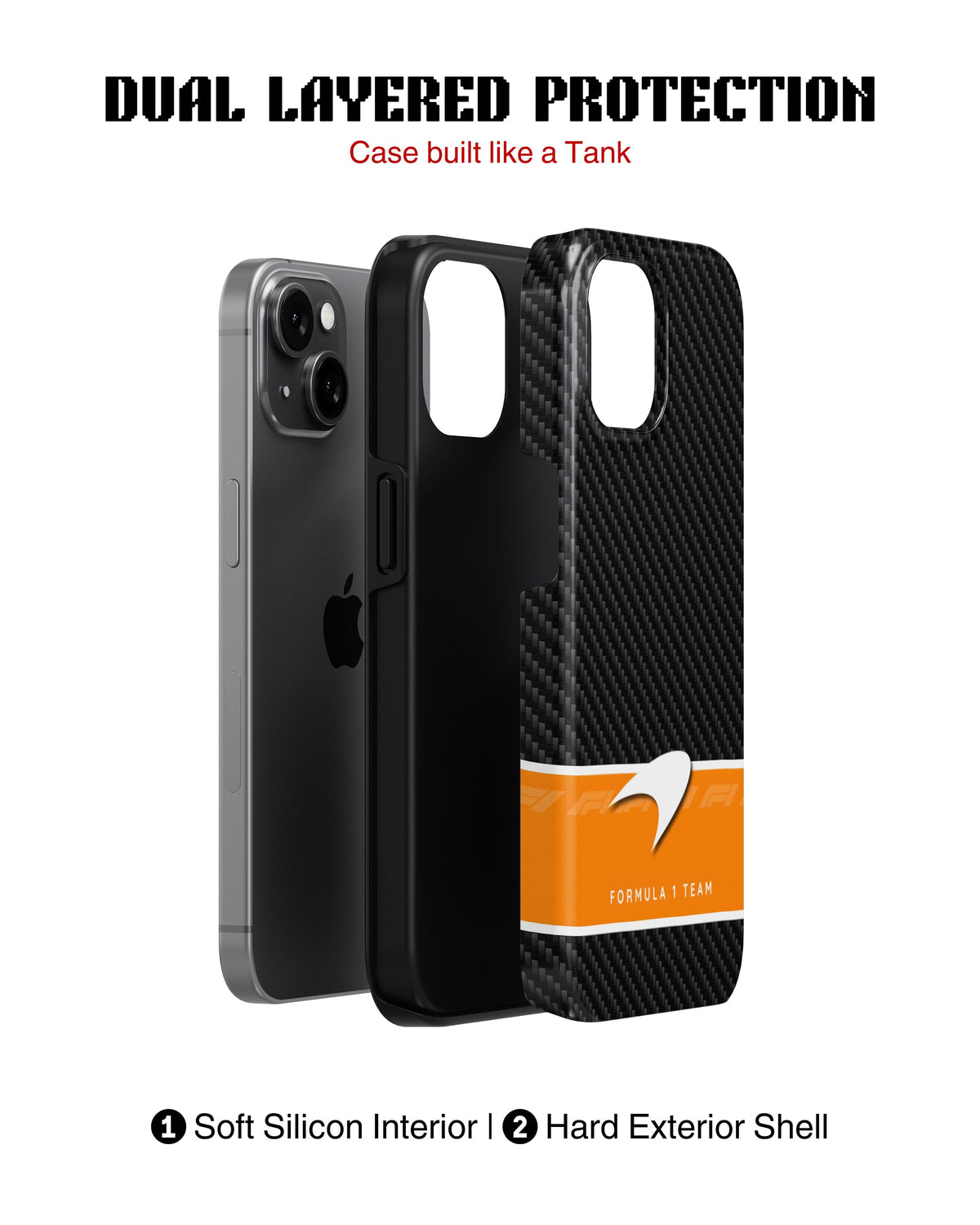iPhone 11 Tank Case | Formula 1 (Carbon McLaren)