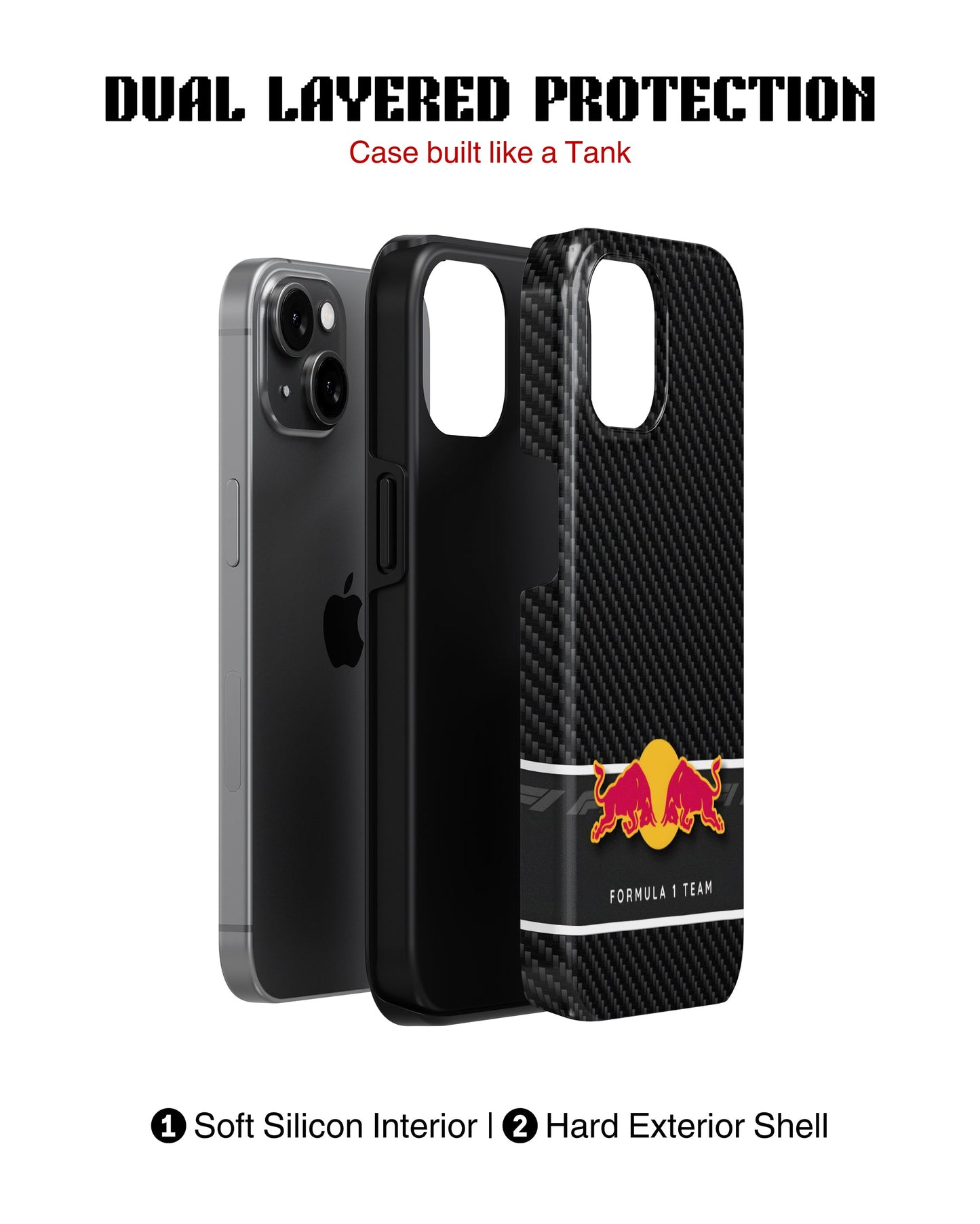 iPhone 17 Tank Case | Formula 1 (Carbon Redbull)