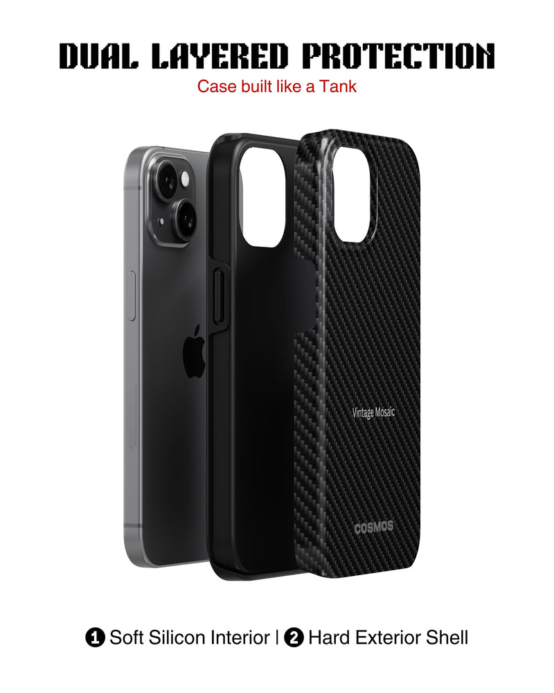 Samsung Galaxy S26 Tank Case | Textures (Carbon Weave)