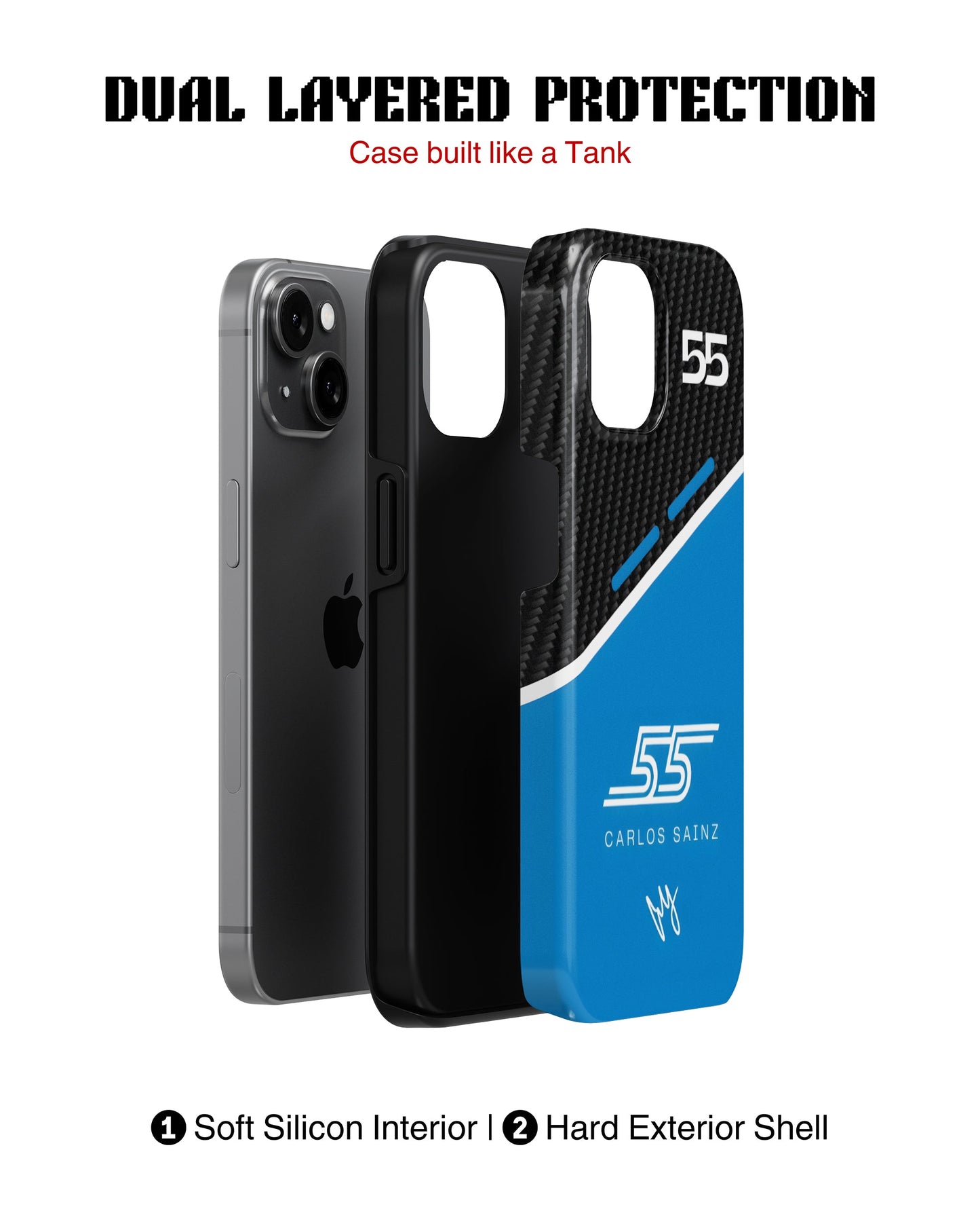 iPhone 13 Mini Tank Case | Formula 1 (Carlos Sainz)