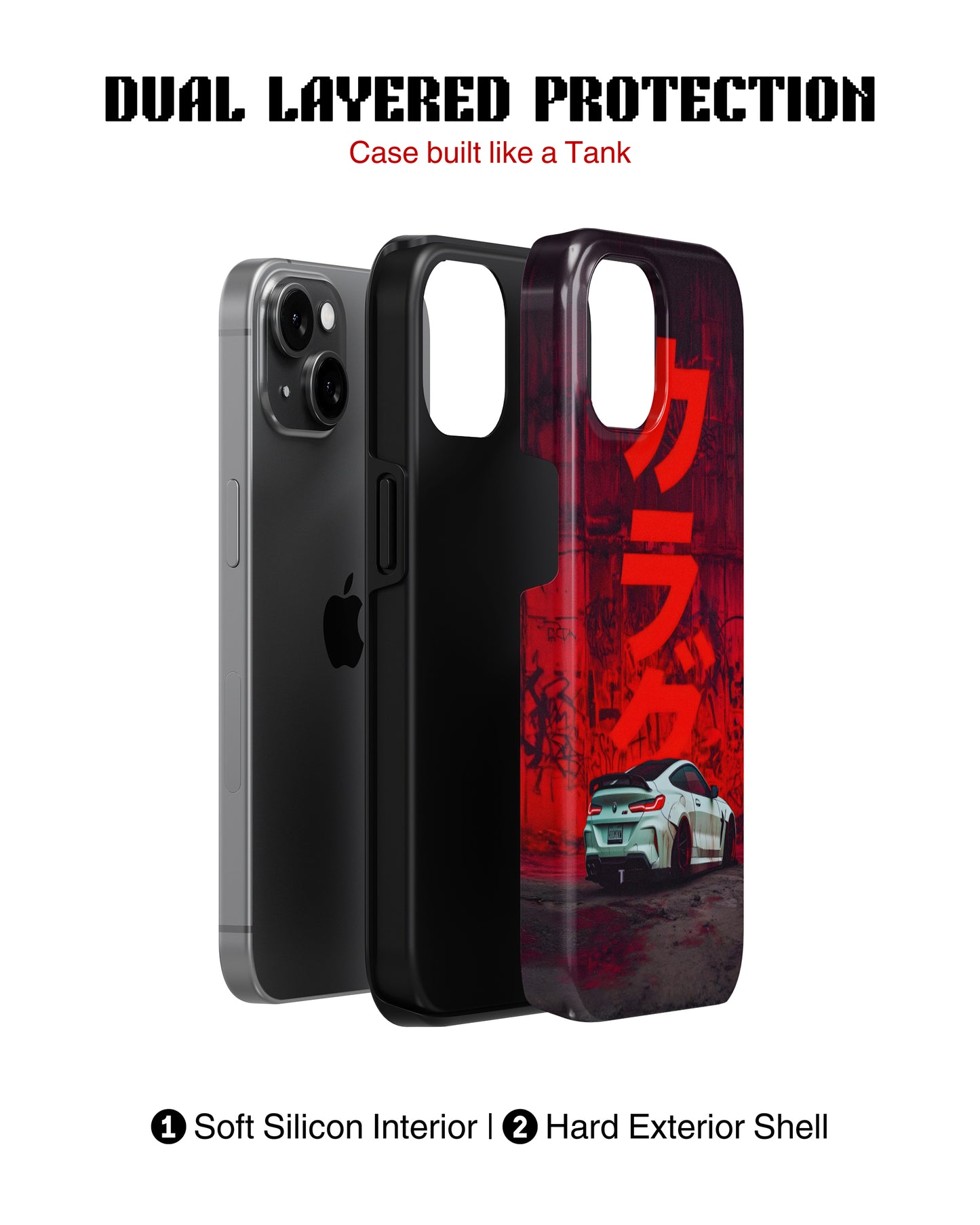 Samsung Galaxy S25 Tank Case | Sports Car (Crimson Drift)