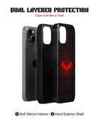iPhone 15 Plus Tank Case | Superhero (Crimson Signal)