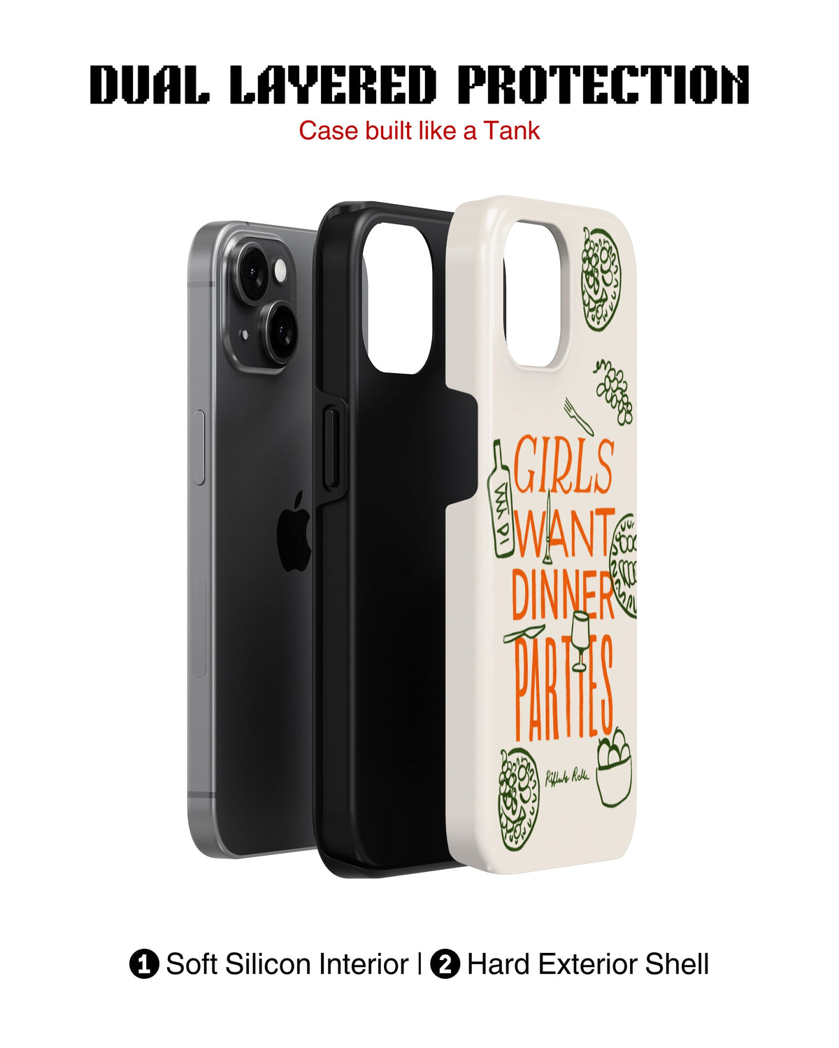 iPhone 11 Tank Case | Girls Aesthetics (Dinner Party)