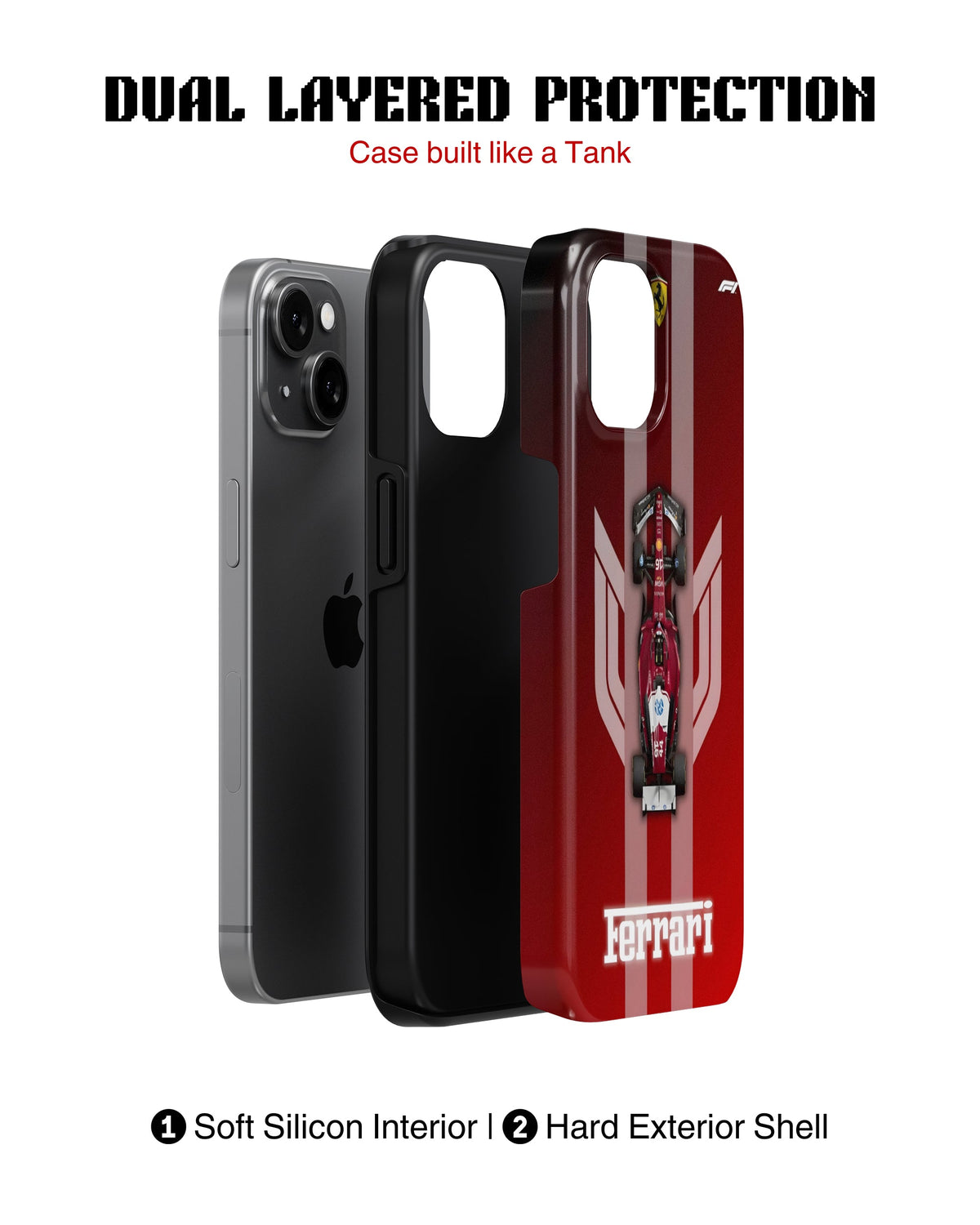 iPhone 16 Plus Tank Case | Formula 1 (Ferrari Classics)