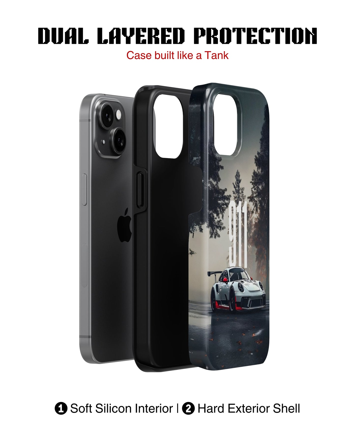 Samsung Galaxy S23 Plus Tank Case | Sports Car (Forest Run)