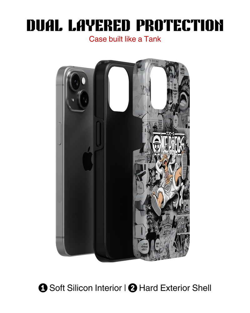 iPhone 15 Plus Tank Case | Anime (Gear 5 Luffy)