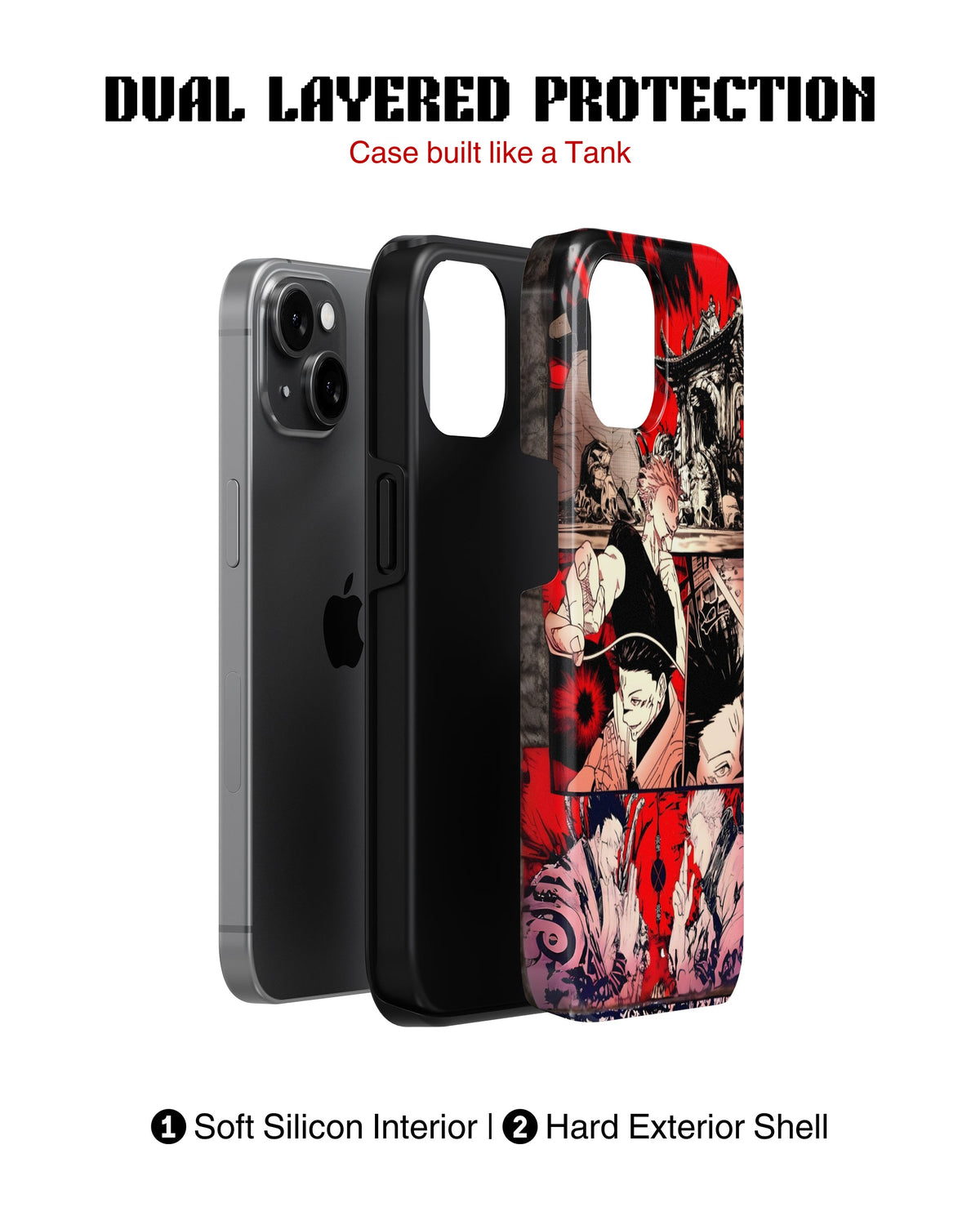 iPhone 16 Plus Tank Case | Anime (Gojo vs Sukuna)