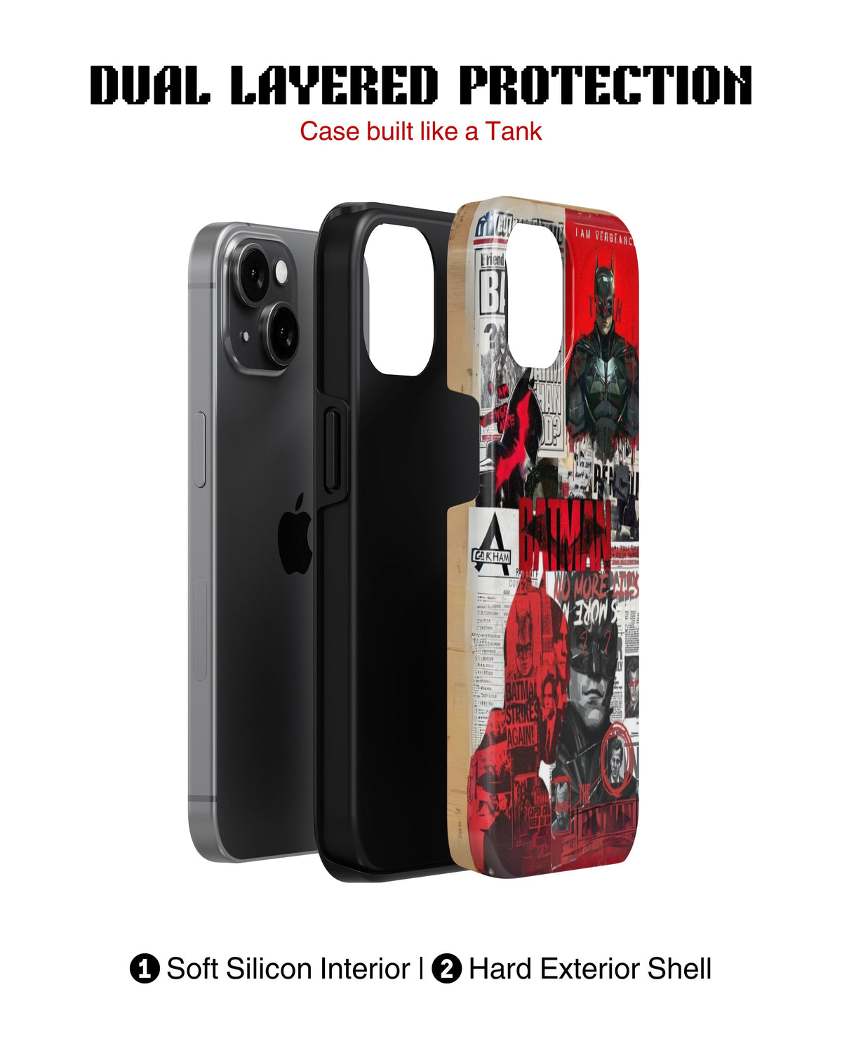 iPhone 13 Mini Tank Case | Superhero (Gotham Files)