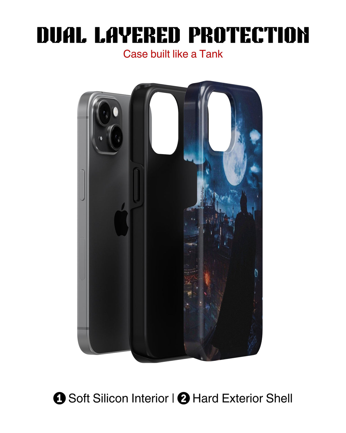 iPhone 11 Tank Case | Superhero (Gotham Moon)