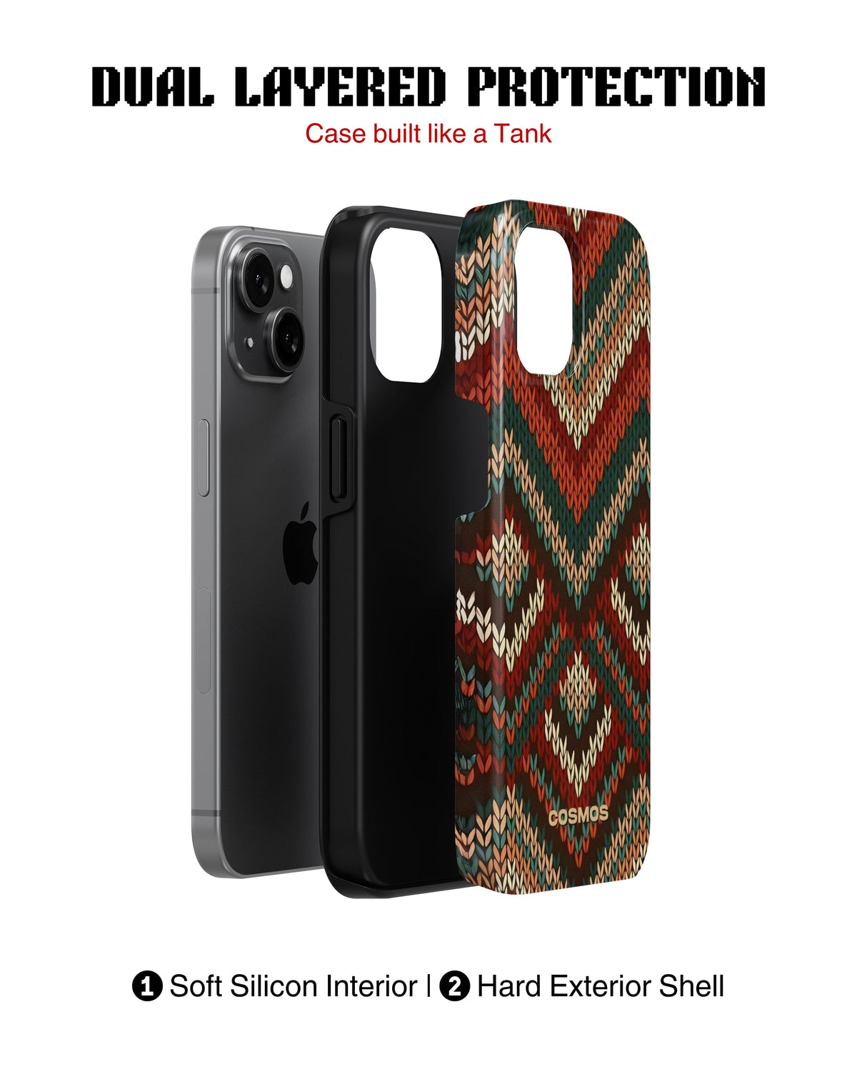 iPhone 12 Tank Case | Textures (Heritage Knit)
