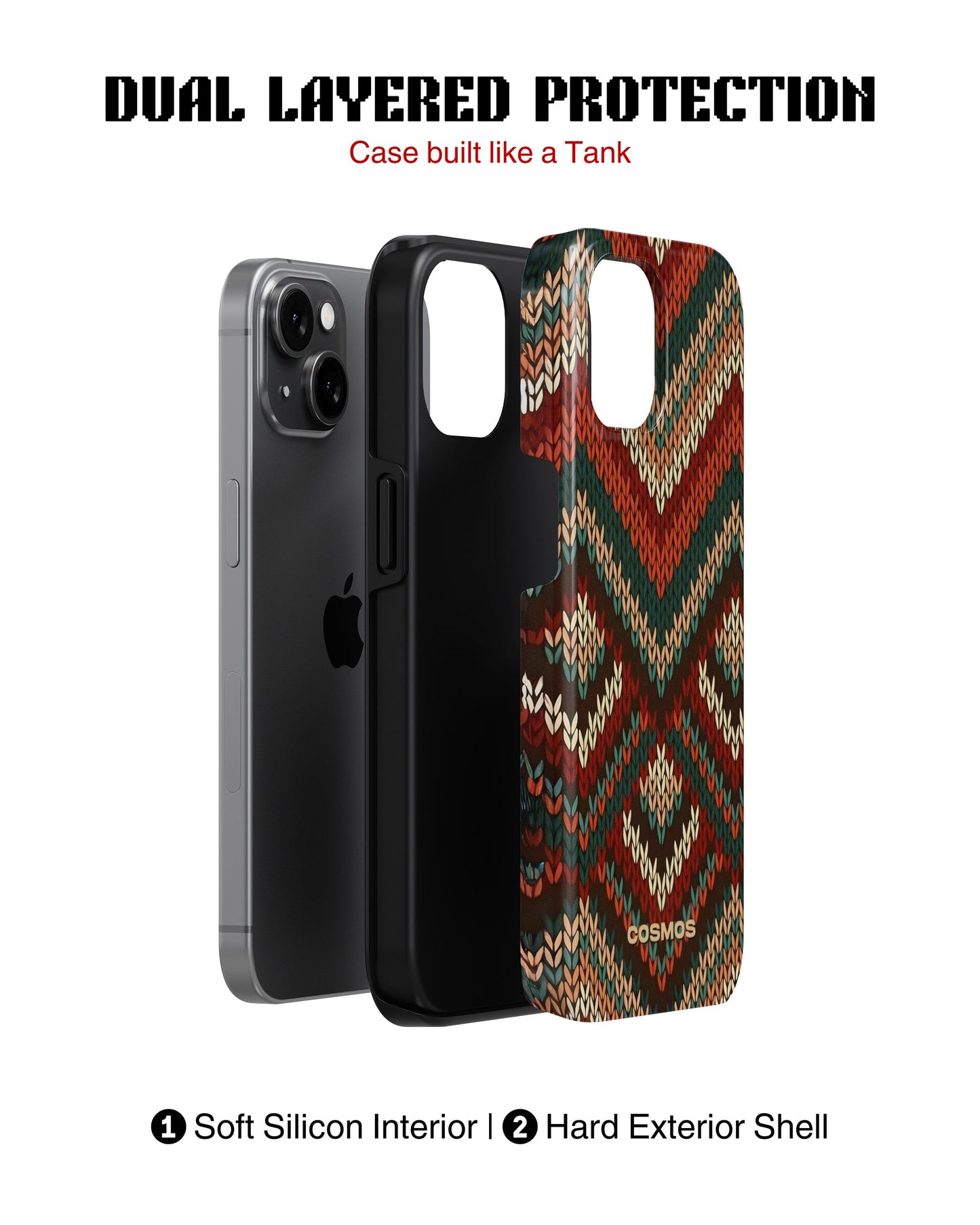 iPhone 11 Tank Case | Textures (Heritage Knit)
