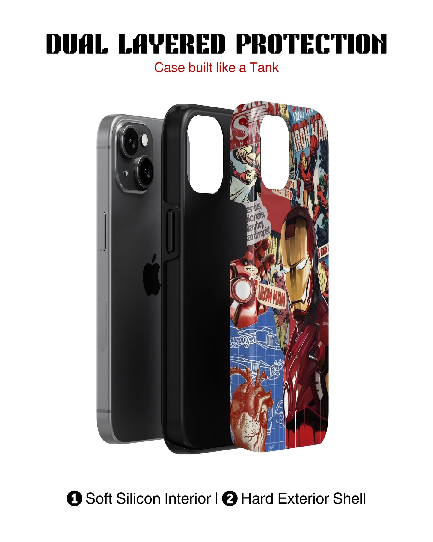 Samsung Galaxy S23 Plus Tank Case | Superhero (IronMan Originals)