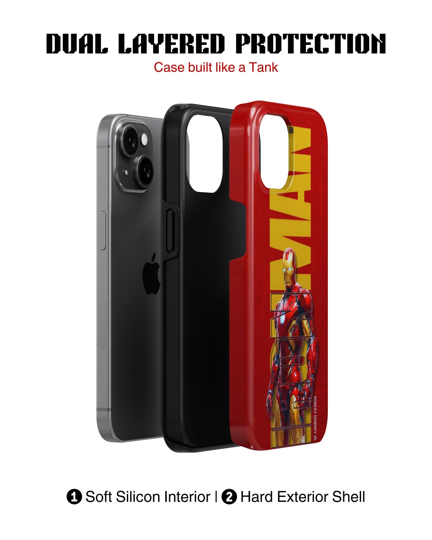 iPhone 16 Plus Tank Case | Superhero (Iron Ascend)