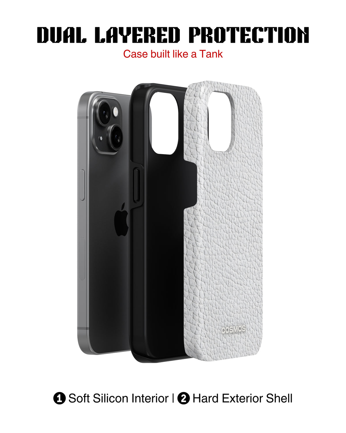 Samsung Galaxy S25 Tank Case | Textures (Ivory Grain)
