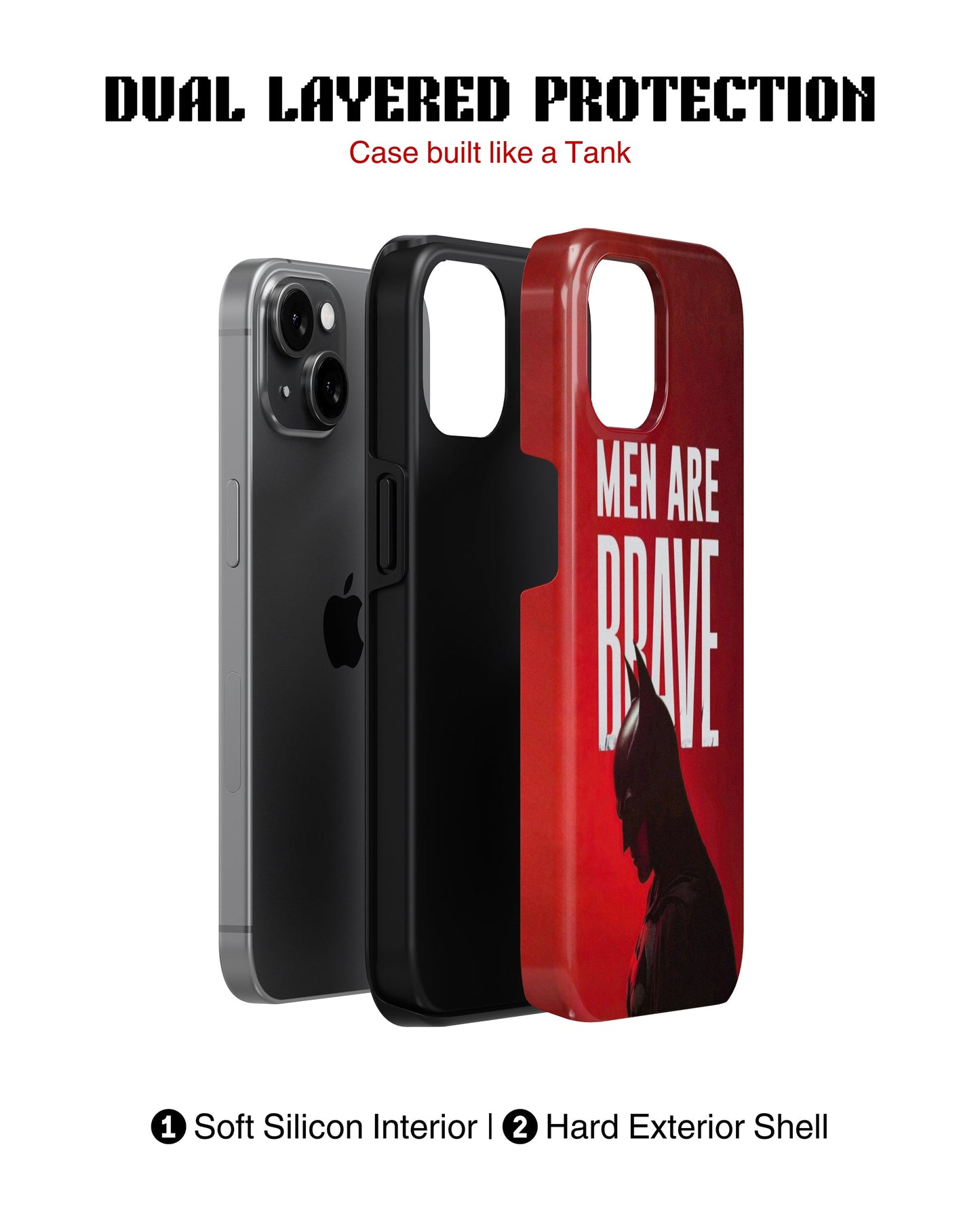 Samsung Galaxy S24 Ultra Tank Case | Superhero (Men are Brave)