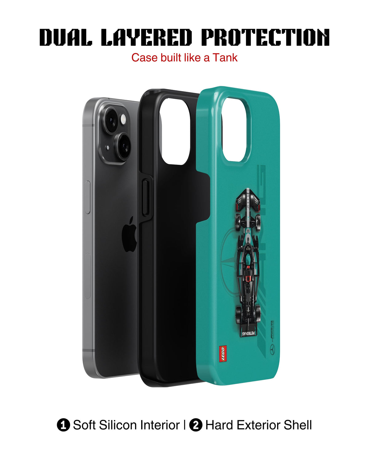 iPhone 16 Plus Tank Case | Formula 1 (Mercedes F1)