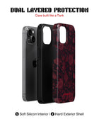 Samsung Galaxy S25 Tank Case | Textures (Midnight Rose)