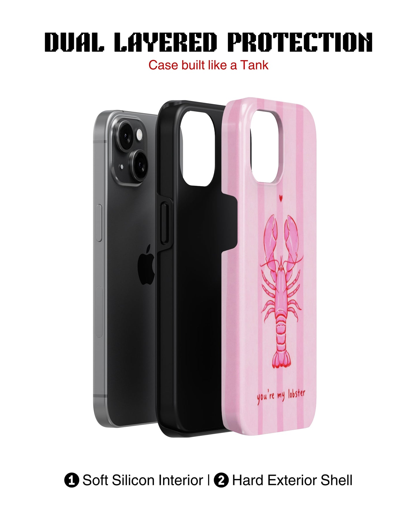 iPhone 14 Plus Tank Case | Girls Aesthetics (My Lobster)