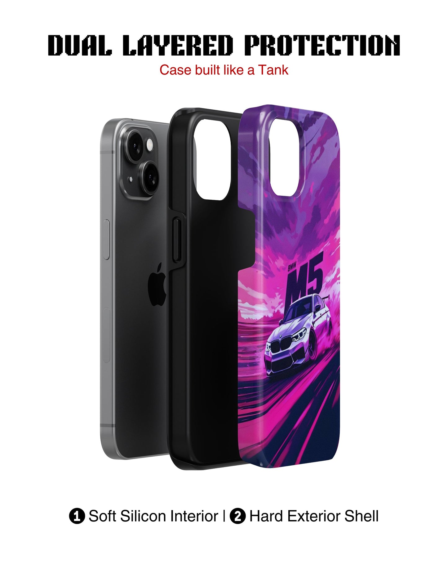 iPhone 13 Mini Tank Case | Sports Car (Neon Velocity)