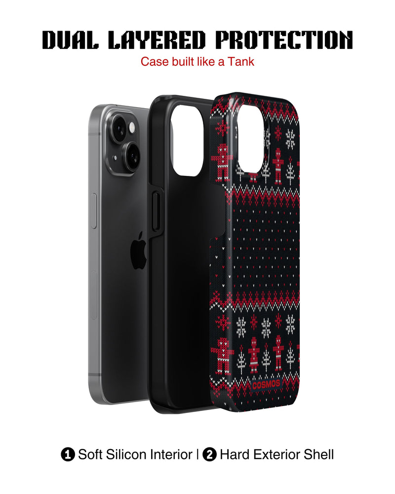 iPhone 14 Plus Tank Case | Textures (Nordic Night)