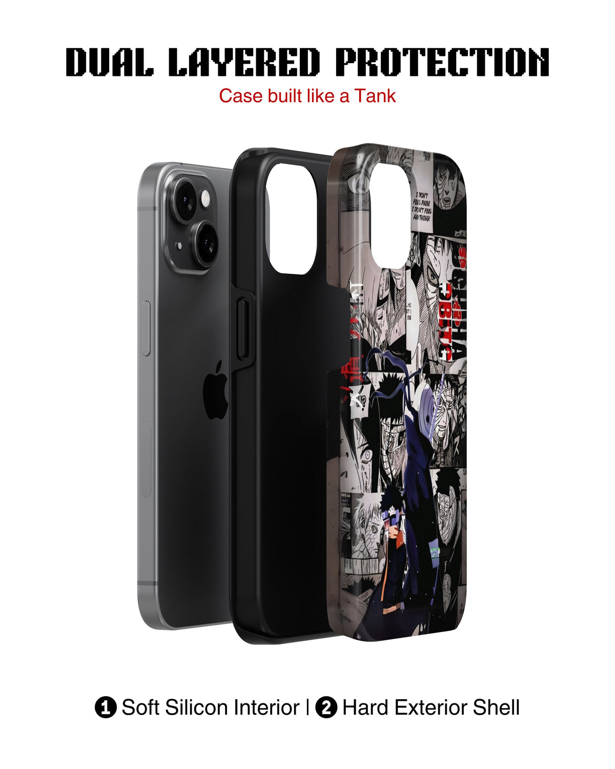iPhone 16 Plus Tank Case | Anime (Obito)