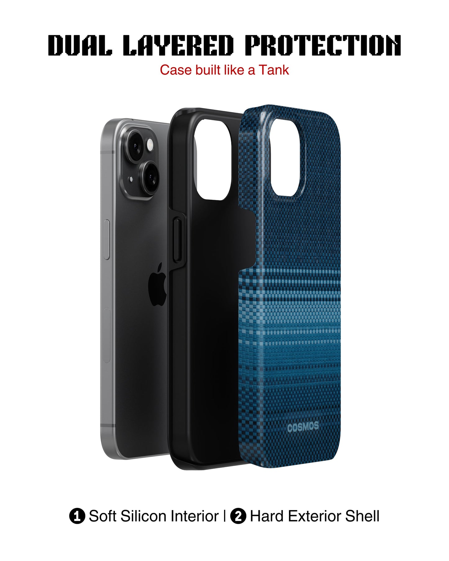 Samsung Galaxy S26 Tank Case | Textures (Ocean Stitch)