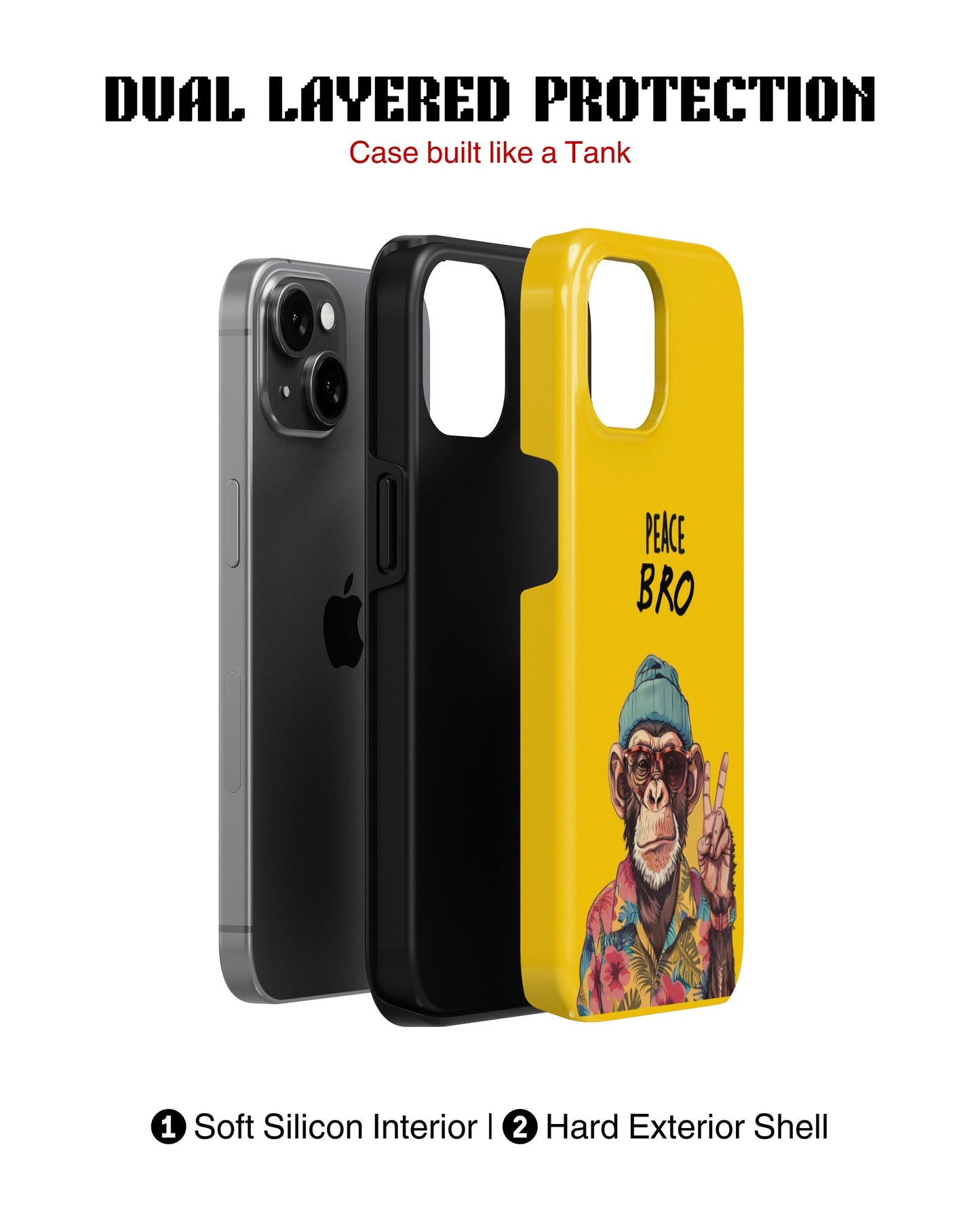 iPhone 13 Tank Case | Modernism (Peace Bro)