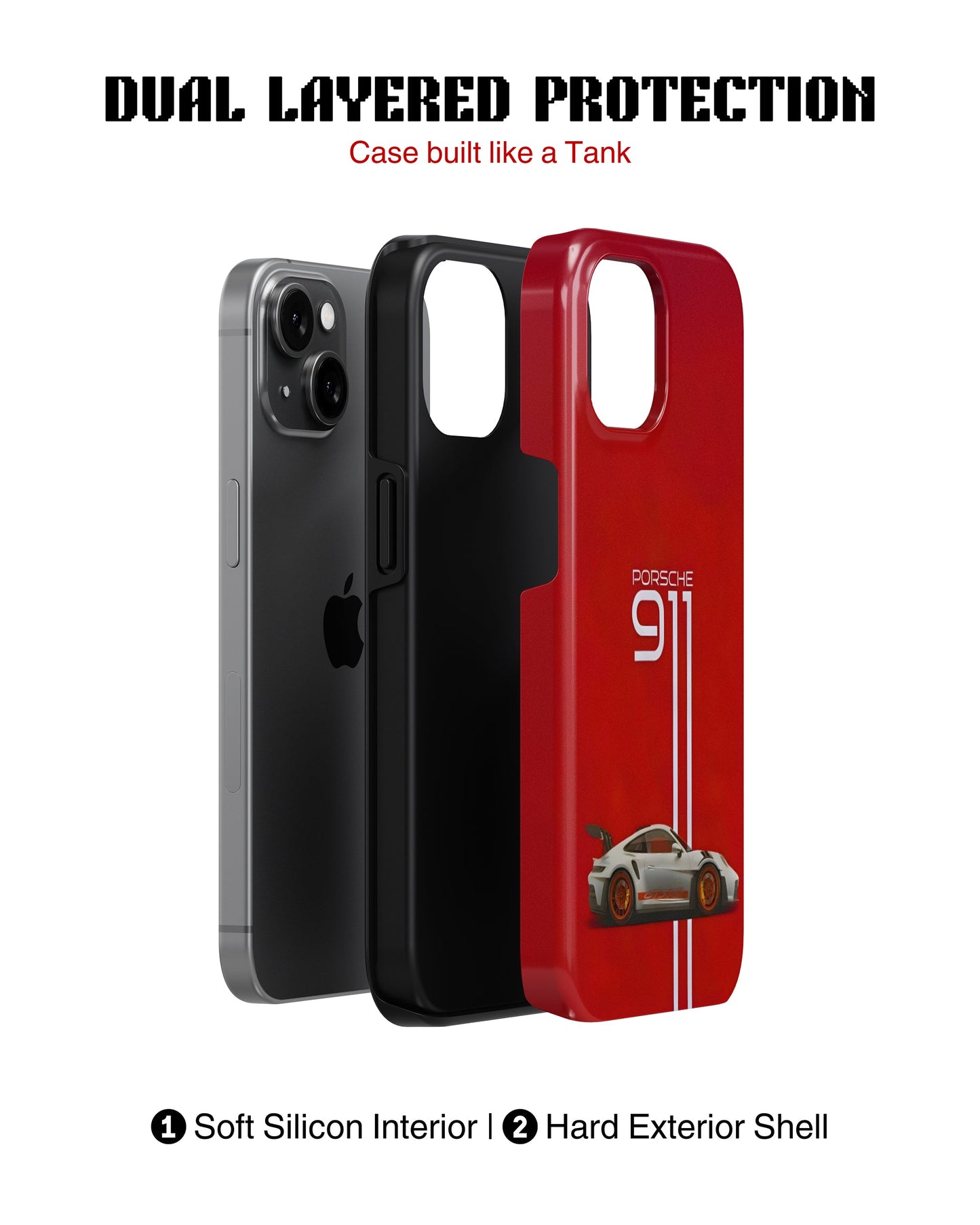 iPhone 14 Plus Tank Case | Sports Car (Porsche 911)