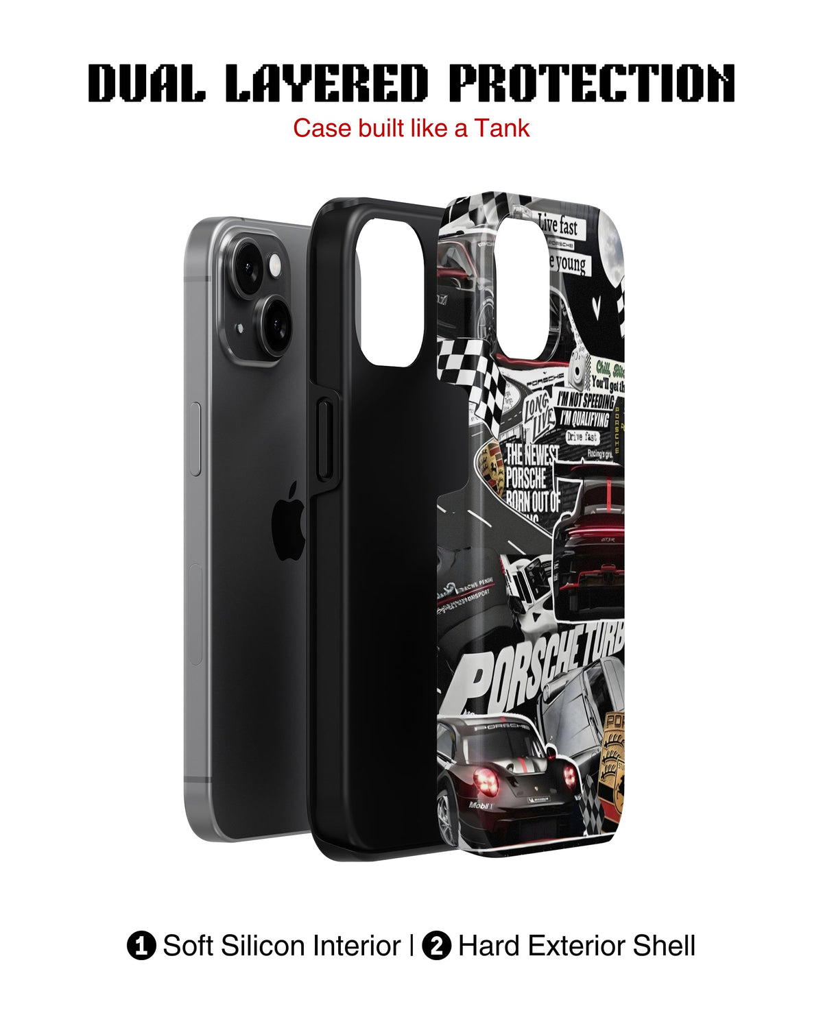 iPhone 16 Tank Case | Sports Car (Porsche Sports Classics)