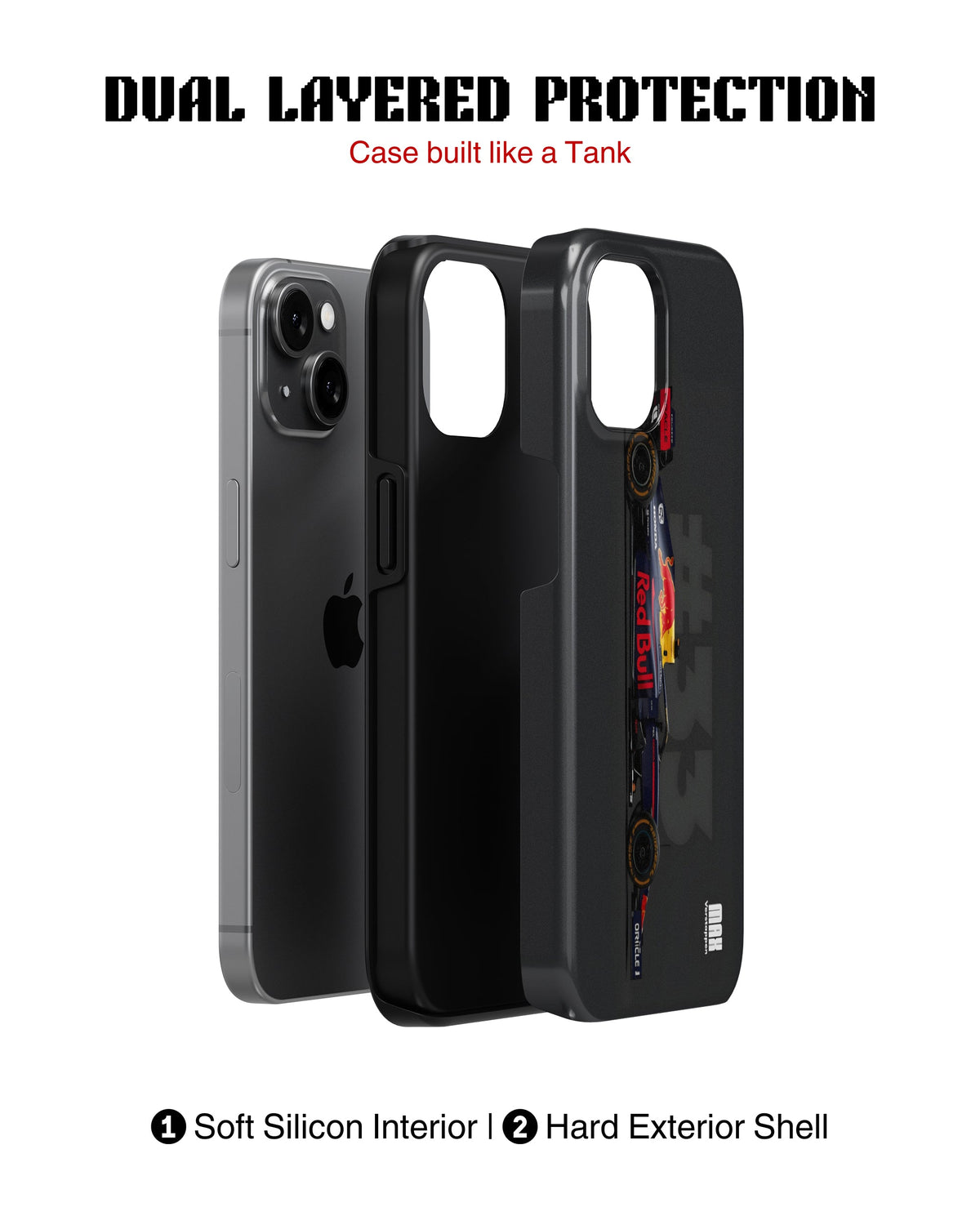 iPhone 15 Plus Tank Case | Formula 1 (Redbull #33)