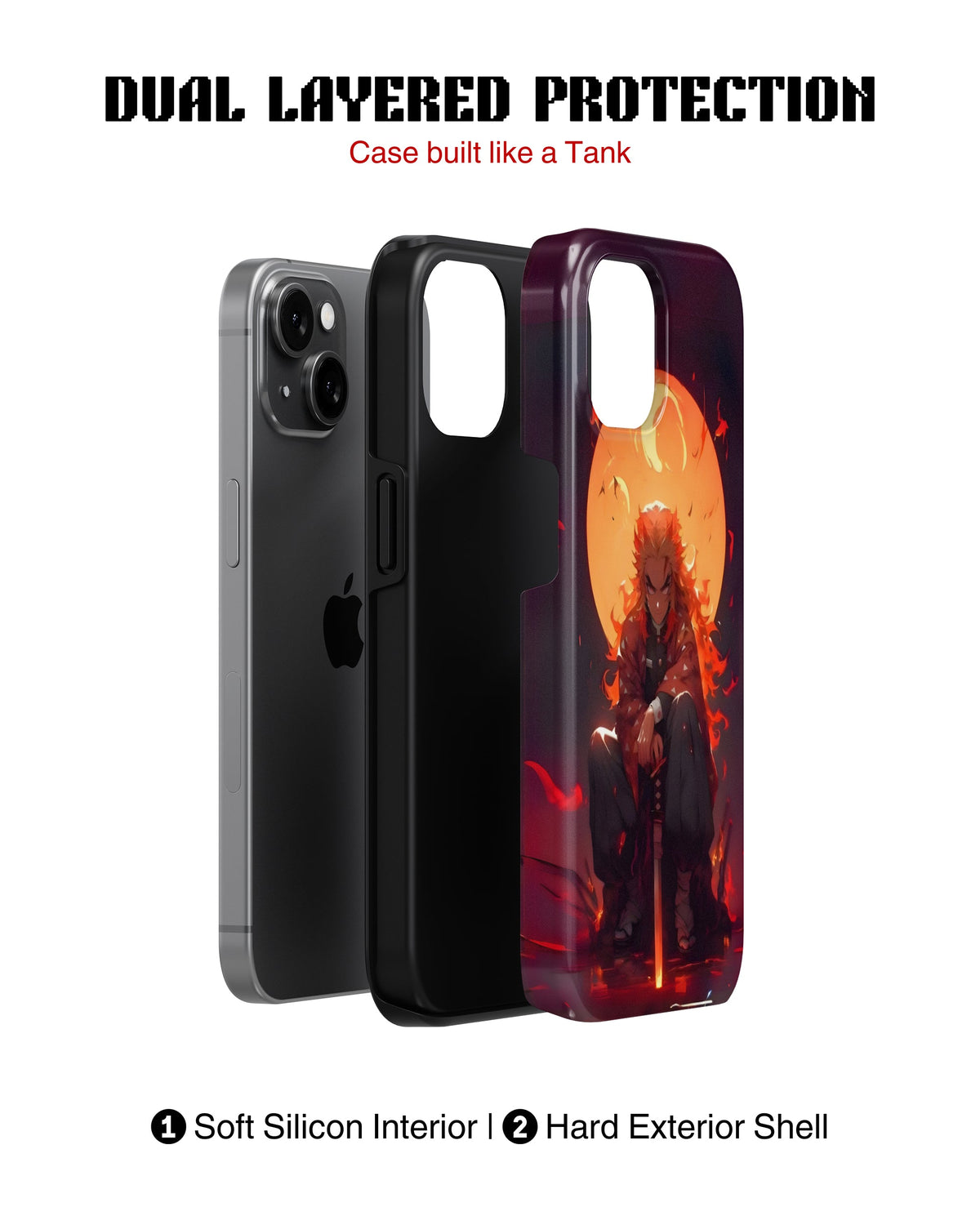iPhone 16 Plus Tank Case | Anime (Rengoku)