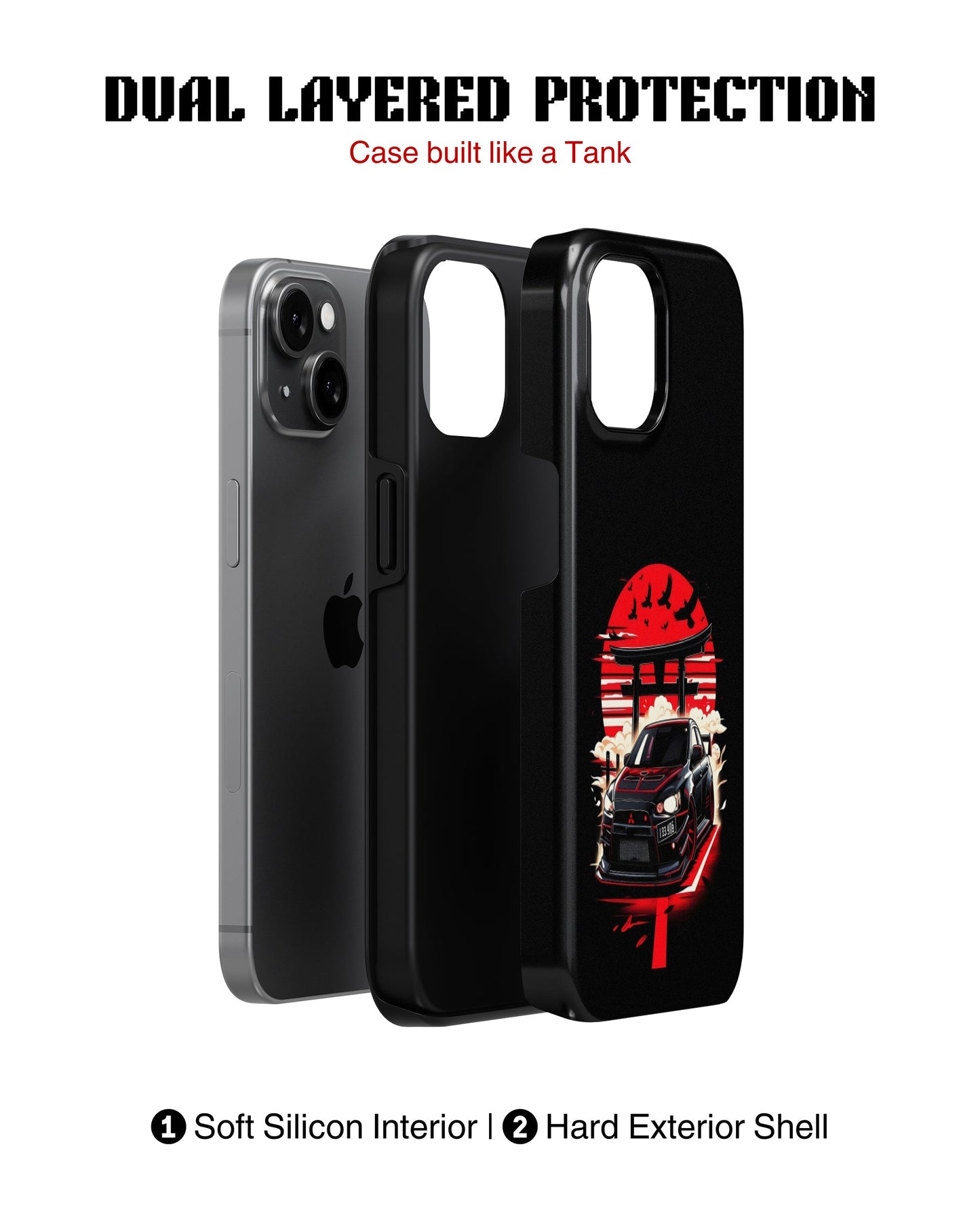 iPhone 12 Mini Tank Case | Sports Car (Rising Sun)