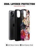 iPhone 16 Plus Tank Case | Anime (Saiyan Faces)