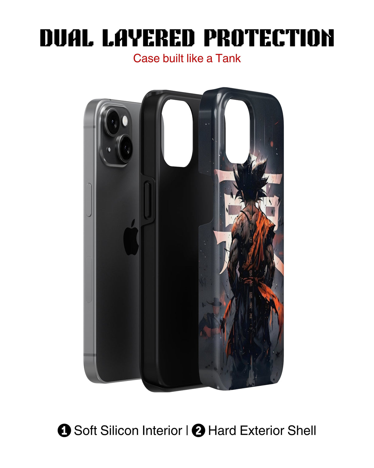 Samsung Galaxy S23 Plus Tank Case | Anime (Saiyan Resolve)