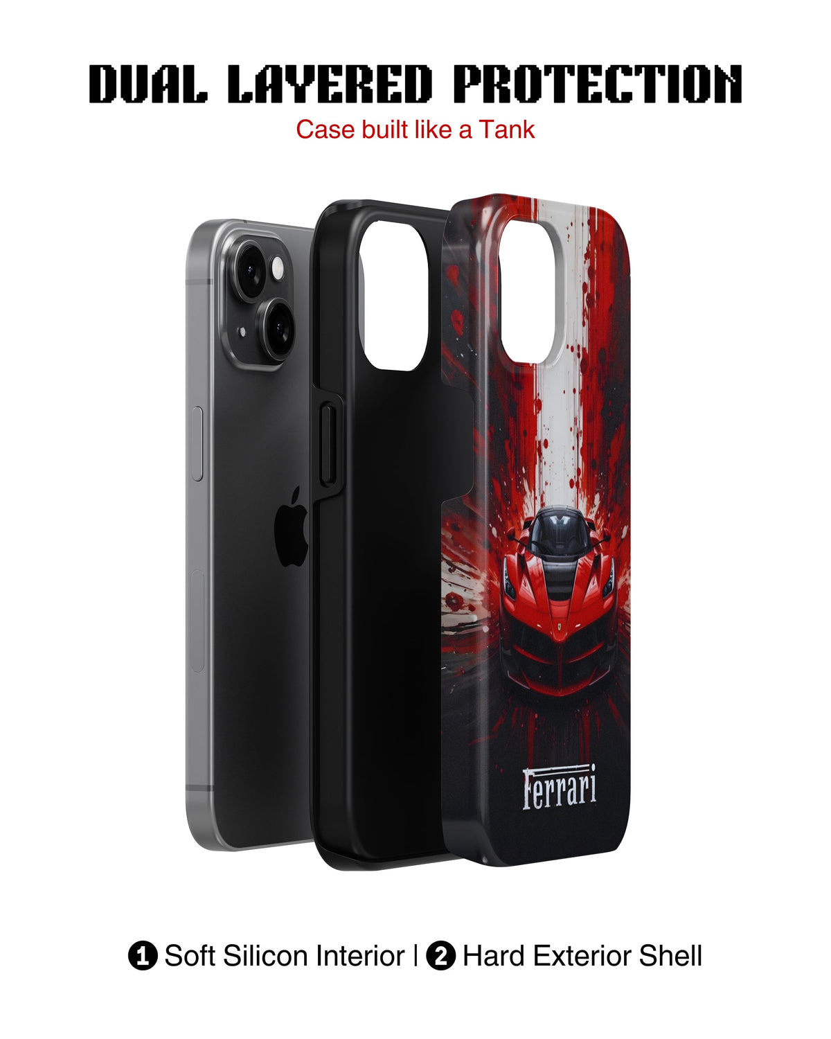 iPhone 14 Plus Tank Case | Sports Car (Scarlet Fury)