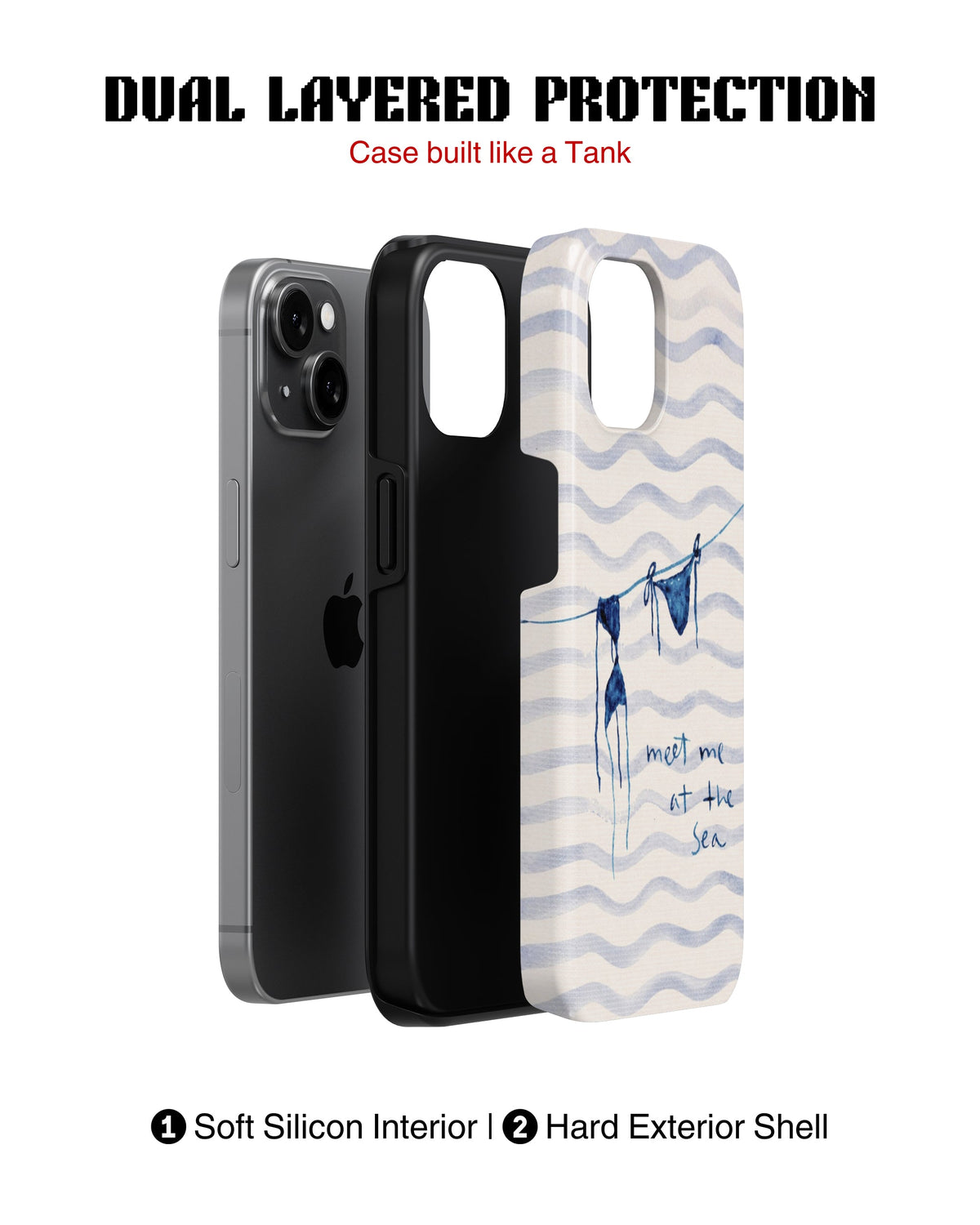 iPhone 13 Mini Tank Case | Girls Aesthetics (Sea Breeze)